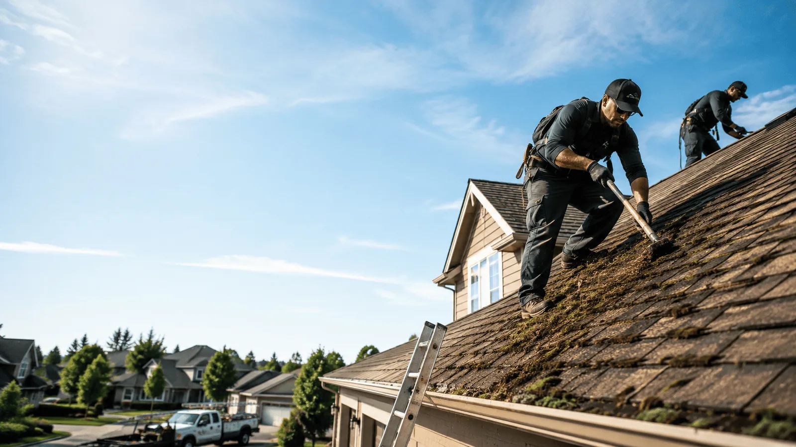 Roof Moss Removal in Birmingham, MI near me